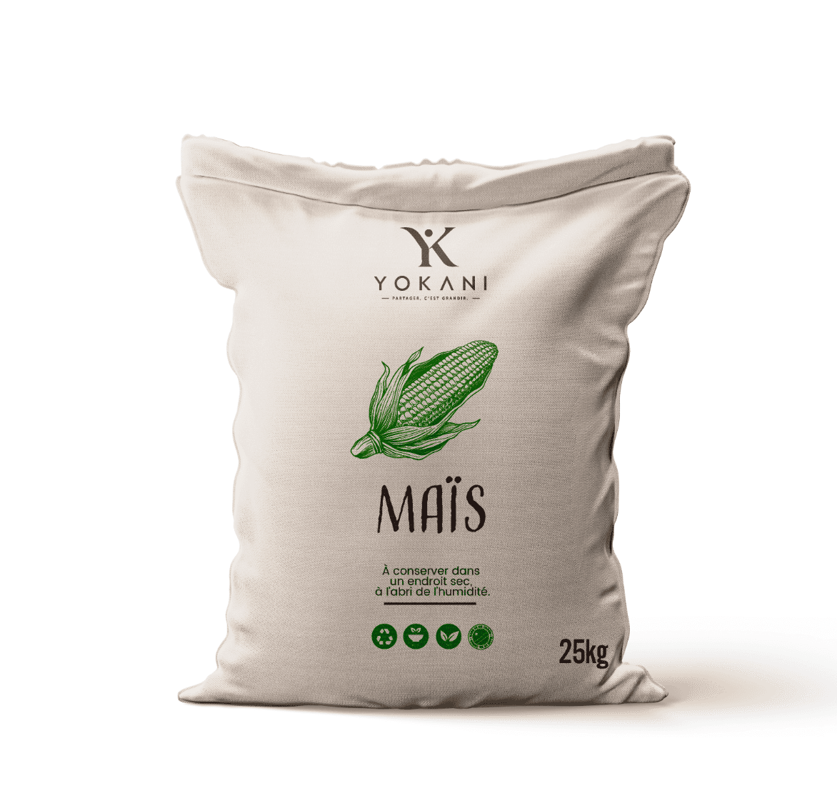 Maïs sec du Kasaï — sac 25 kg